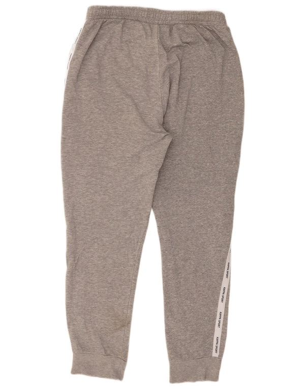 Kappa Herren-Trainingshose mit Grafik, Jogginghose, XL, Grau, Farbblock