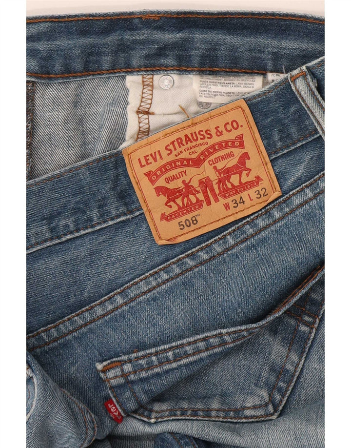 Levi's Herren 508 Regular Tapered Jeans W34 L32 Blau
