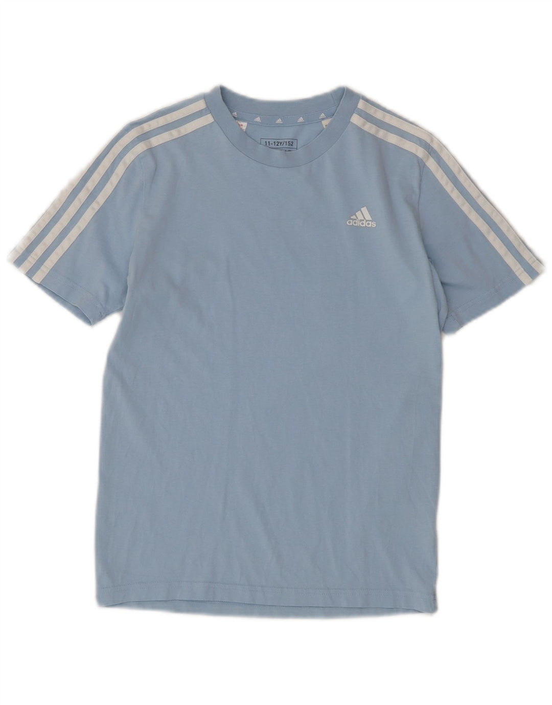 ADIDAS T-Shirt-Oberteil für Jungen, 11–12 Jahre, blaue Baumwolle