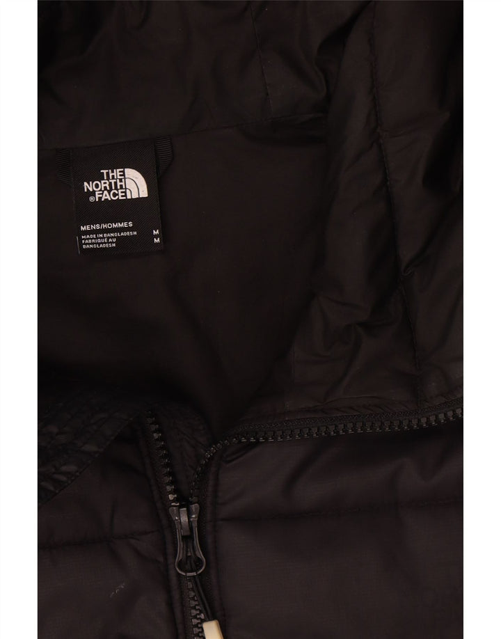The North Face wattierte Herrenjacke mit Kapuze, UK 38, Mittelschwarz, Farbblock