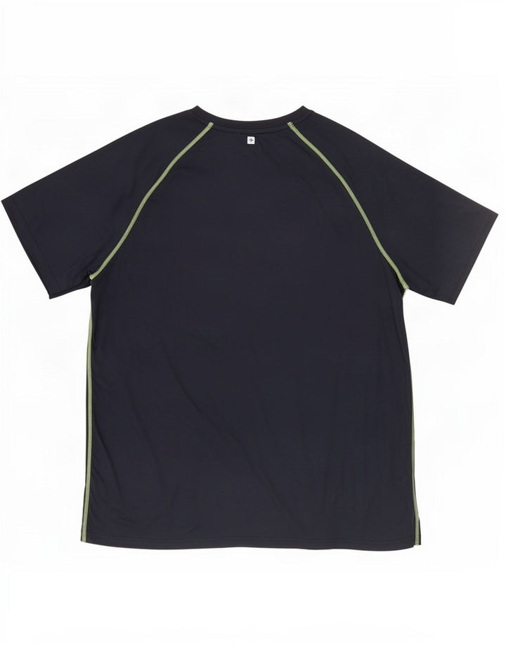 Mountain Warehouse Herren-T-Shirt-Oberteil XL, marineblaues Polyester