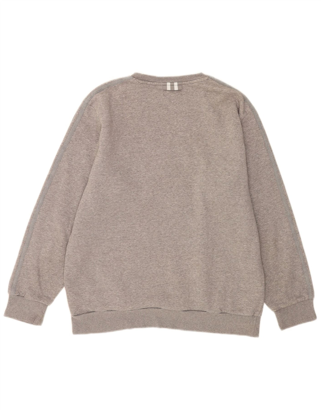 Adidas Herren-Sweatshirt-Pullover, große, grau gefleckte Baumwolle