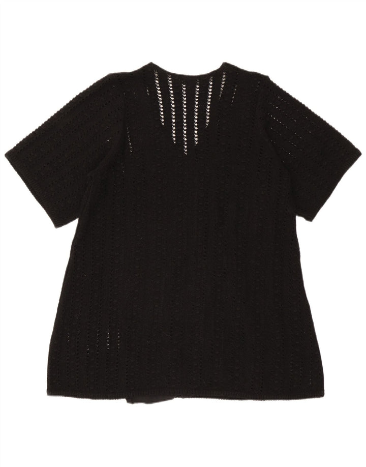 Zara Damen-Blusenoberteil in Übergröße, Gr. 10, Größe S, Schwarz, Polyester
