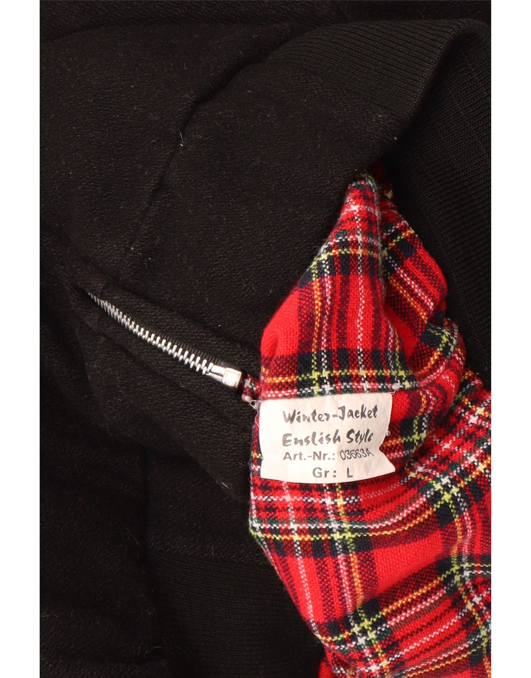 Vintage Herren Bomberjacke UK 40 Große schwarze Wolle