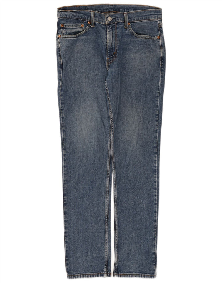 Levi's Herren 511 Slim Jeans W32 L32 Blaue Baumwolle