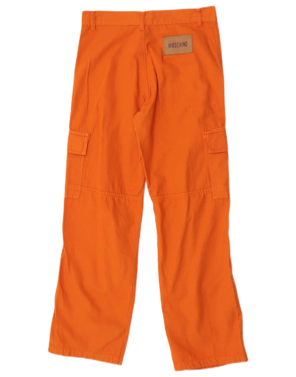 Moschino Cargo-Cargohose für Mädchen, 8–9 Jahre, W24 L24, orange Baumwolle