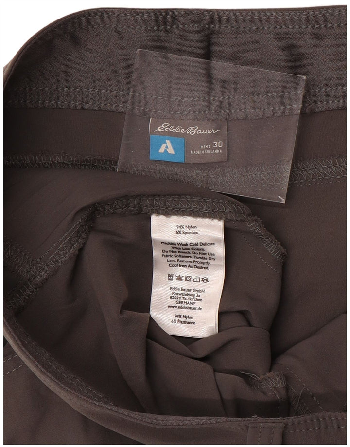 EDDIE BAUER Herren Cargoshorts W30 Mittelgraues Nylon