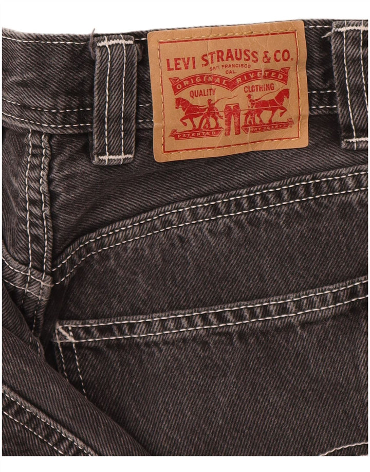 Levi's Damen Cargo Tapered Jeans W25 L26 Graue Baumwolle