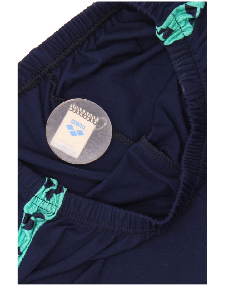 Arena Damen Grafik-Leggings IT 46 Large Marineblau Colourblock Polyamid