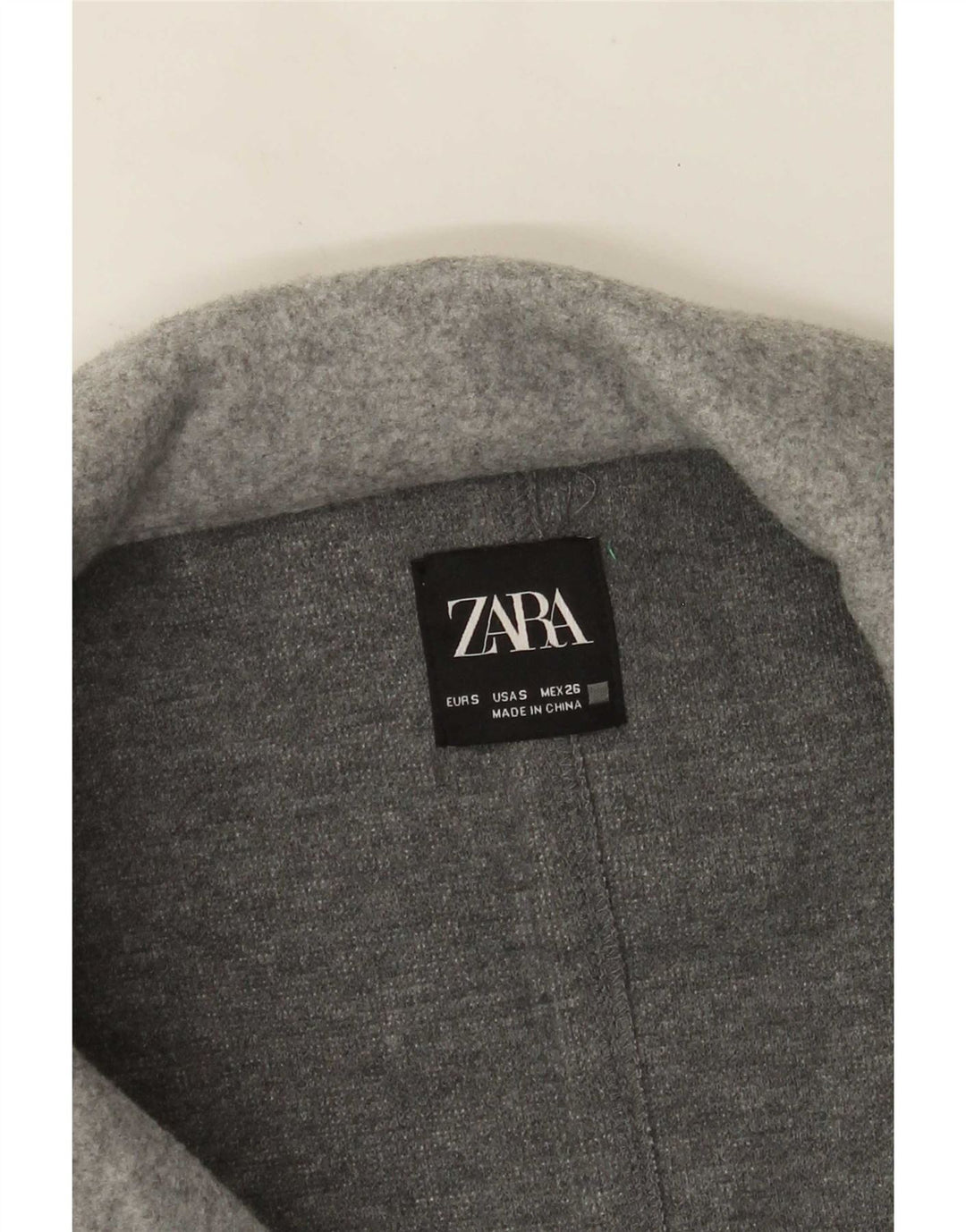 Zara Womens Open Overcoat UK 10 Small Grau