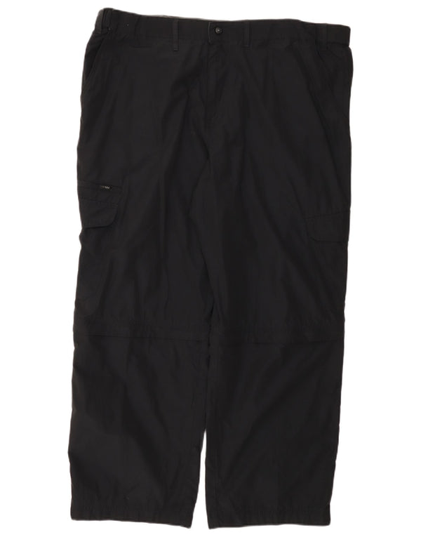 Gerade Herren-Cargohose von Marks & Spencer, Breite 42, Länge 29, Schwarz, Polyamid