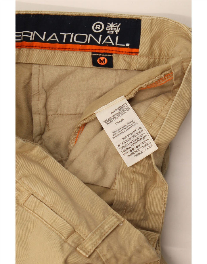 Superdry Herren Chinoshorts Medium W32 Beige Baumwolle