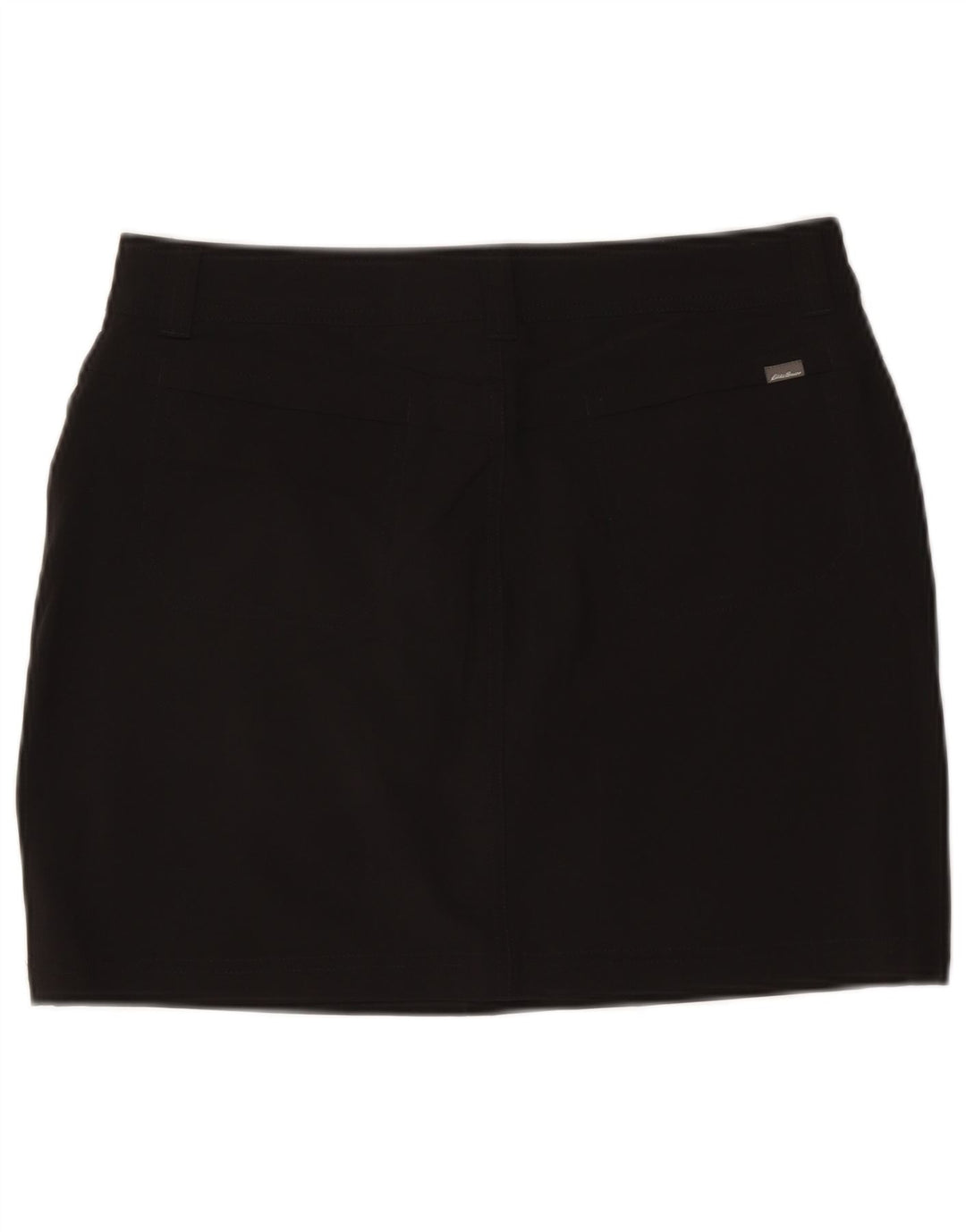 EDDIE BAUER Damen Minirock US 8 Medium W30 Schwarz Polyester