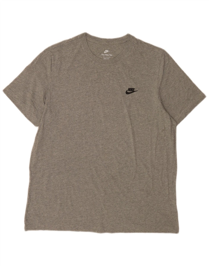 Nike Herren T-Shirt Top XL Grau gefleckte Baumwolle