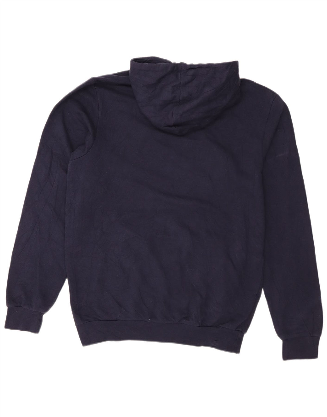 Adidas Herren Kapuzenpullover aus mittelblauer, marineblauer Baumwolle