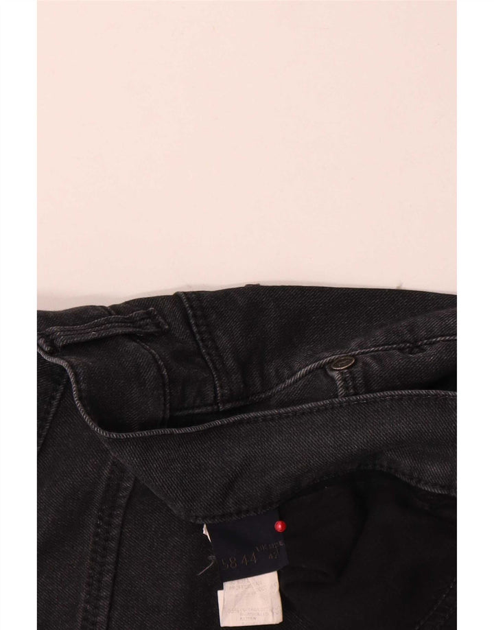 Trussardi Herren Slim Jeans W42 L35 Schwarze Baumwolle