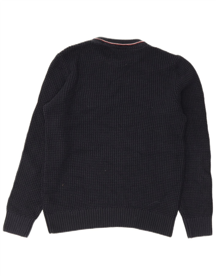 Jack & Jones Herren-Pullover mit Rundhalsausschnitt, Mittelblau, Acryl