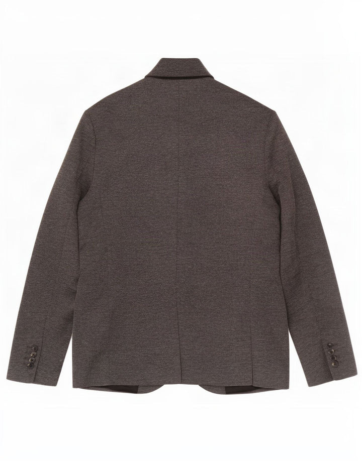 Zara Herren 2-Knopf-Blazerjacke UK 42 XL Graues Polyester