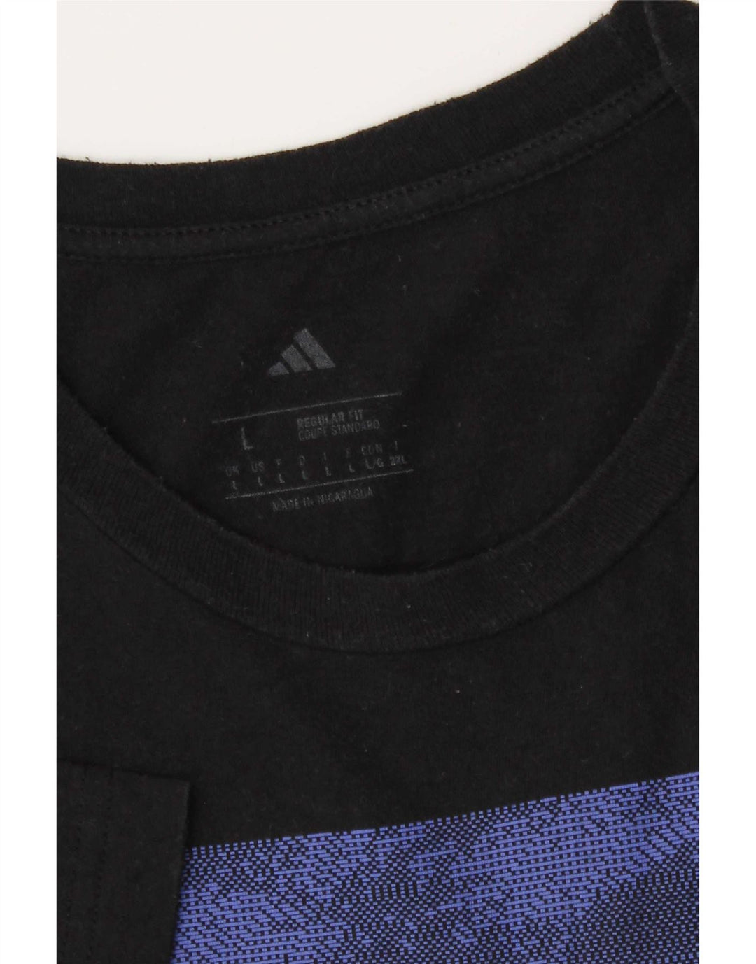 Adidas Herren Regular Fit Graphic T-Shirt Top Large Schwarz