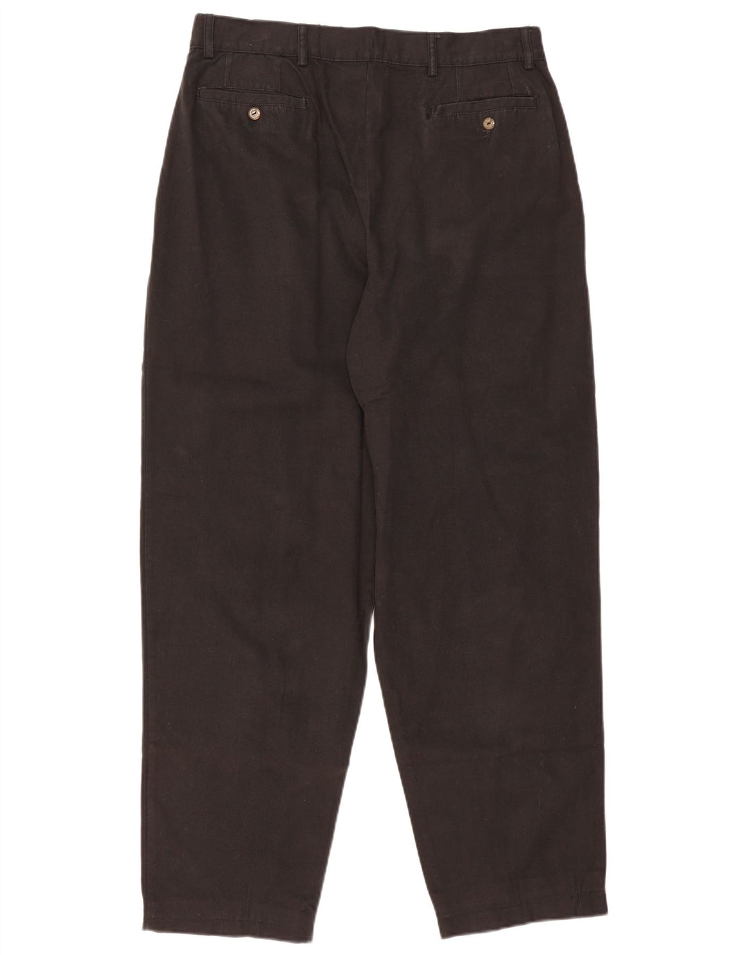 CASA BLANCA Herren-Chinohose mit Pegged, W34, L31, schwarze Baumwolle