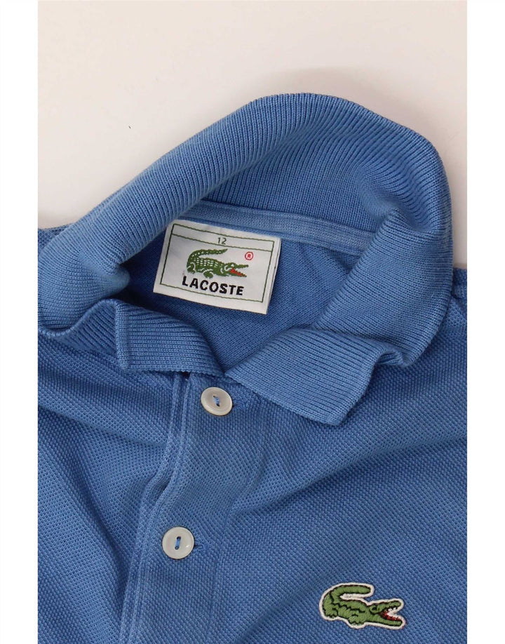 Lacoste Jungen-Poloshirt, 11–12 Jahre, blaue Baumwolle