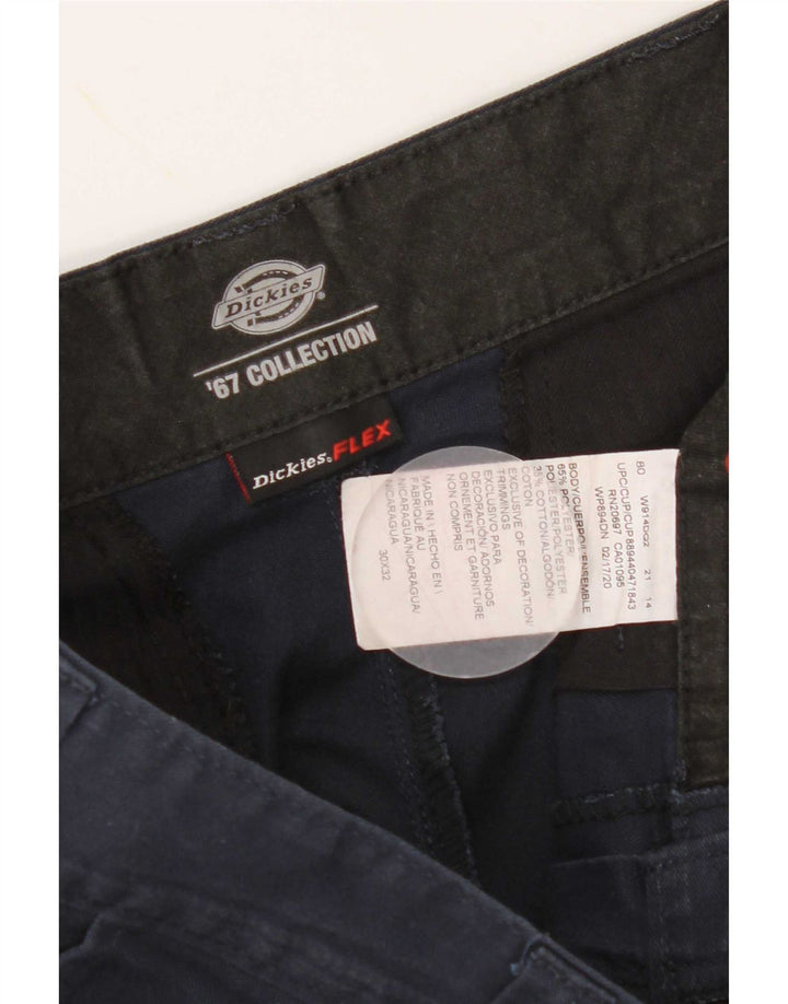 Dickies Gerade Herren-Chinohose W30 L32 Marineblaues Polyester