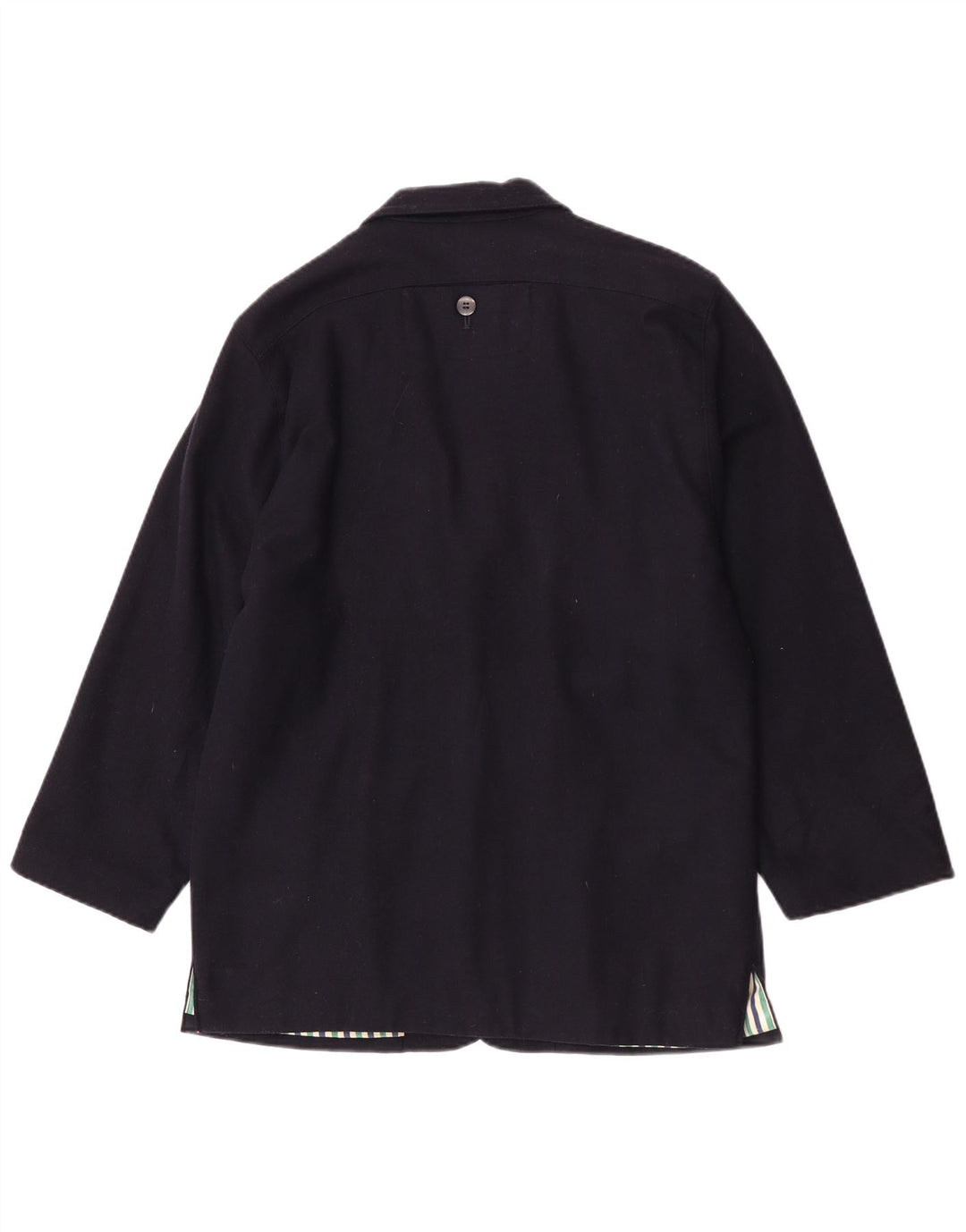 Vintage Damen 3-Knopf-Blazerjacke UK 16 Groß Marineblau