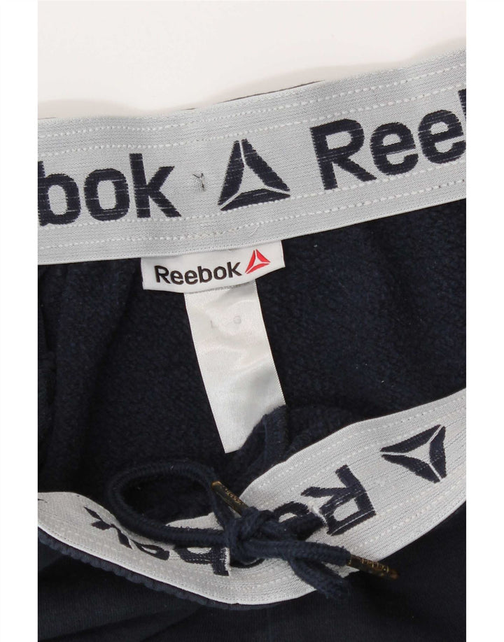 Reebok Herren Cargo-Trainingshose, Jogginghose, Größe L, Marineblau