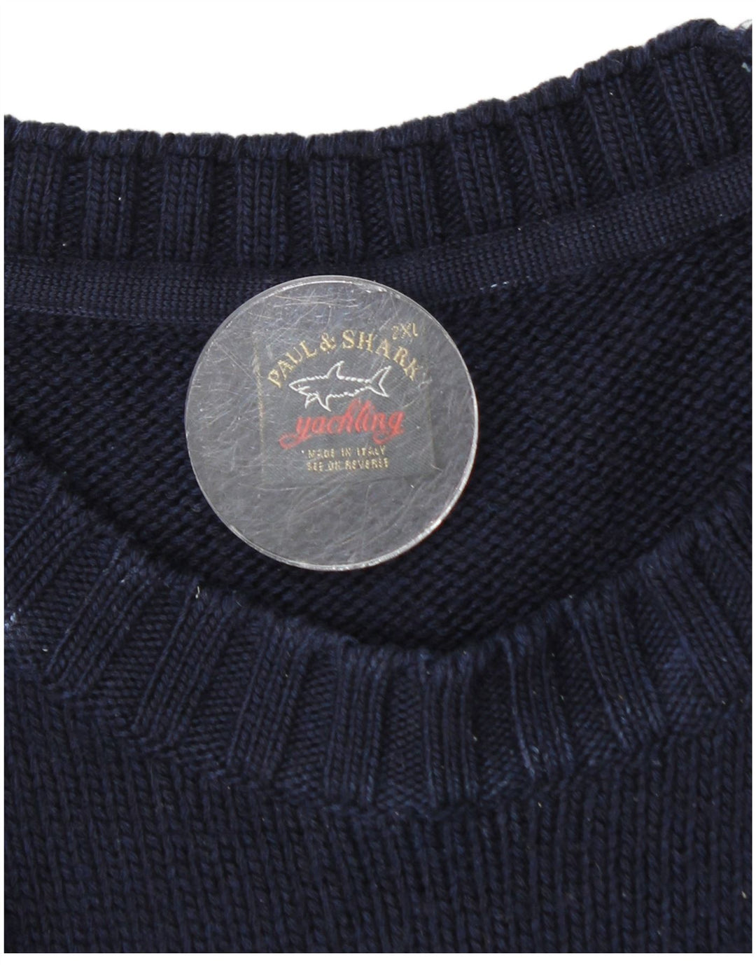 Paul & Shark Herren Yachting Pullover mit Rundhalsausschnitt 2XL Marineblau