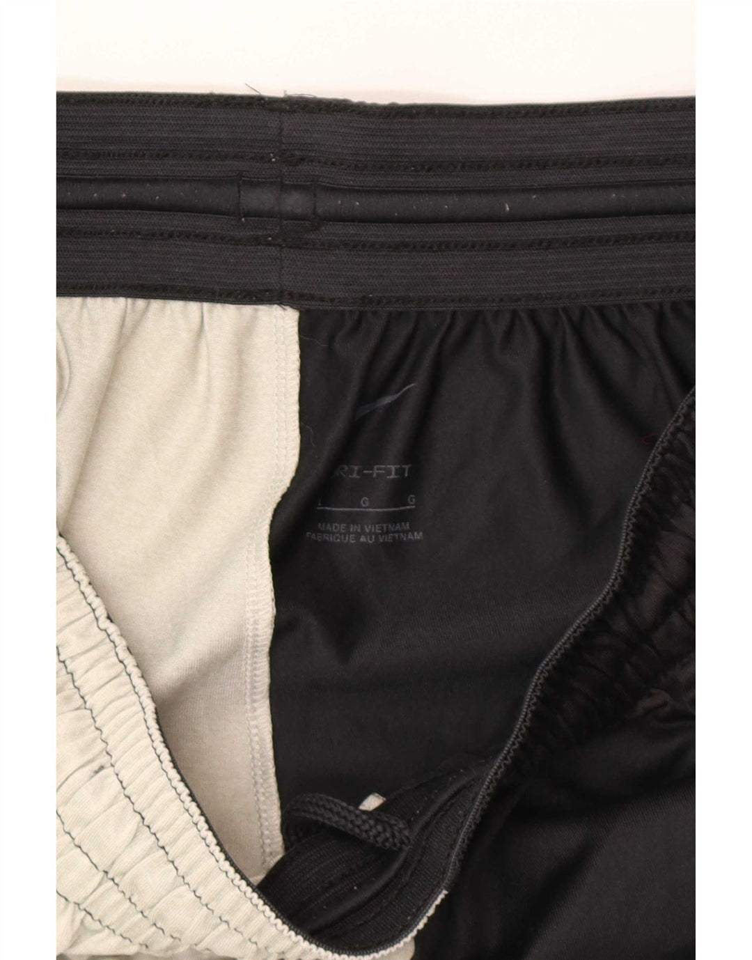 Nike Herren Dri Fit Graphic Sportshorts, groß, schwarzes Farbblock-Polyester