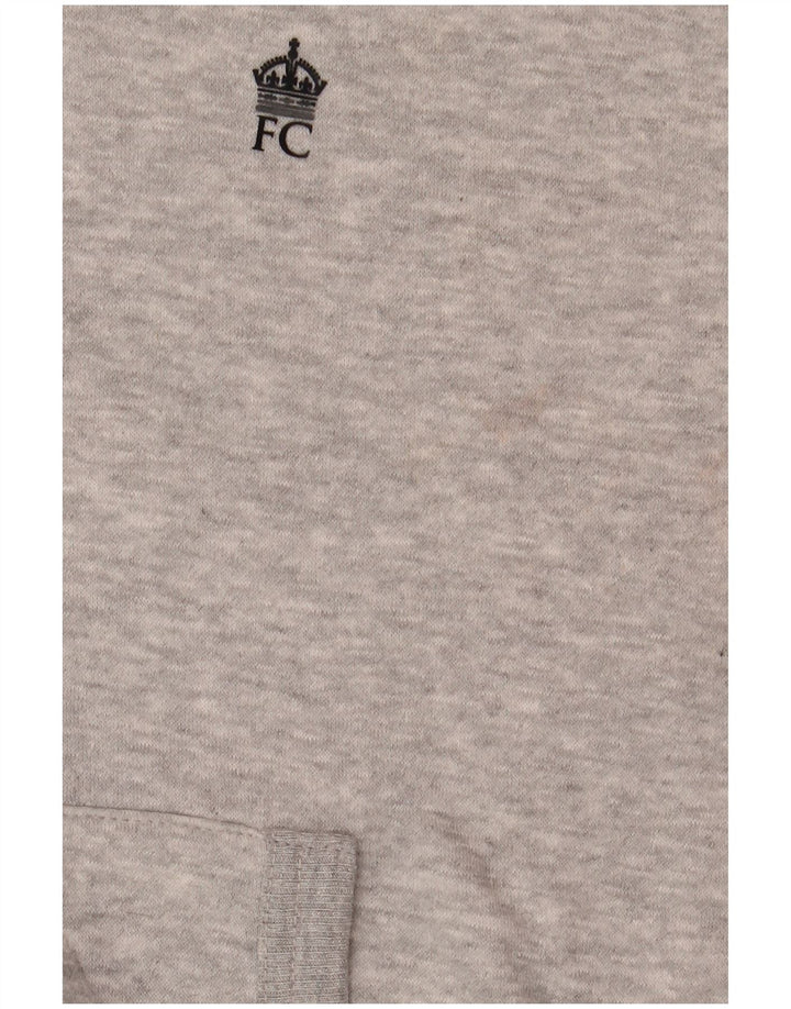 French Connection Herren-Kapuzenpullover, klein, grau gefleckte Baumwolle