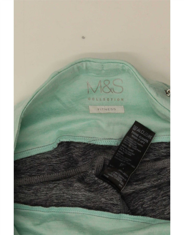 Marks & Spencer Capri-Leggings für Damen, UK 12, mittelgrau, Farbblock
