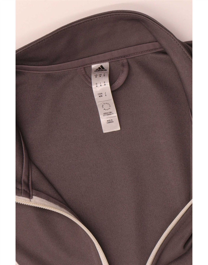 Adidas Herren Aeroready Trainingsanzug Top Jacke Mittelgraues Polyester