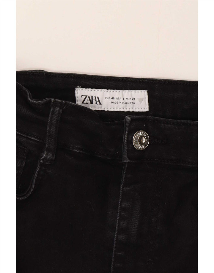 Zara Damen Slim Jeans EU 40 Medium W30 L27 Schwarz