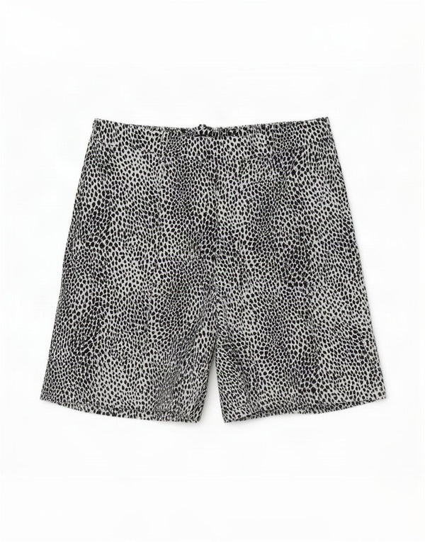 Marks & Spencer Damen Chinoshorts UK 16 Large W34 Schwarzer Animal-Print