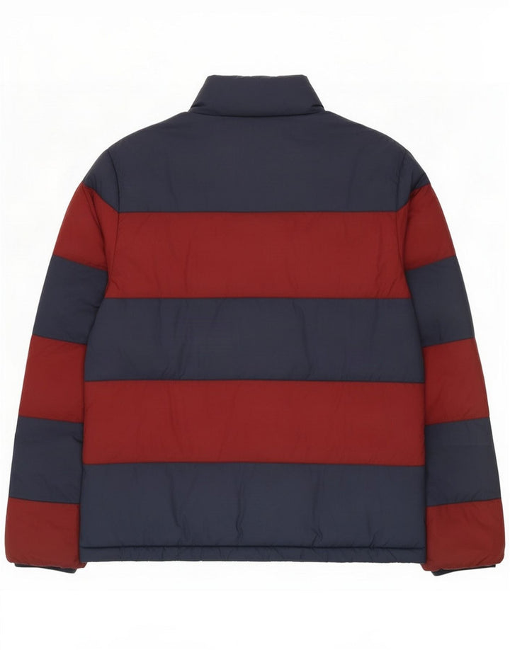 Jack Wills Mens Regular Fit Padded Jacket UK 38 Medium Blue Striped