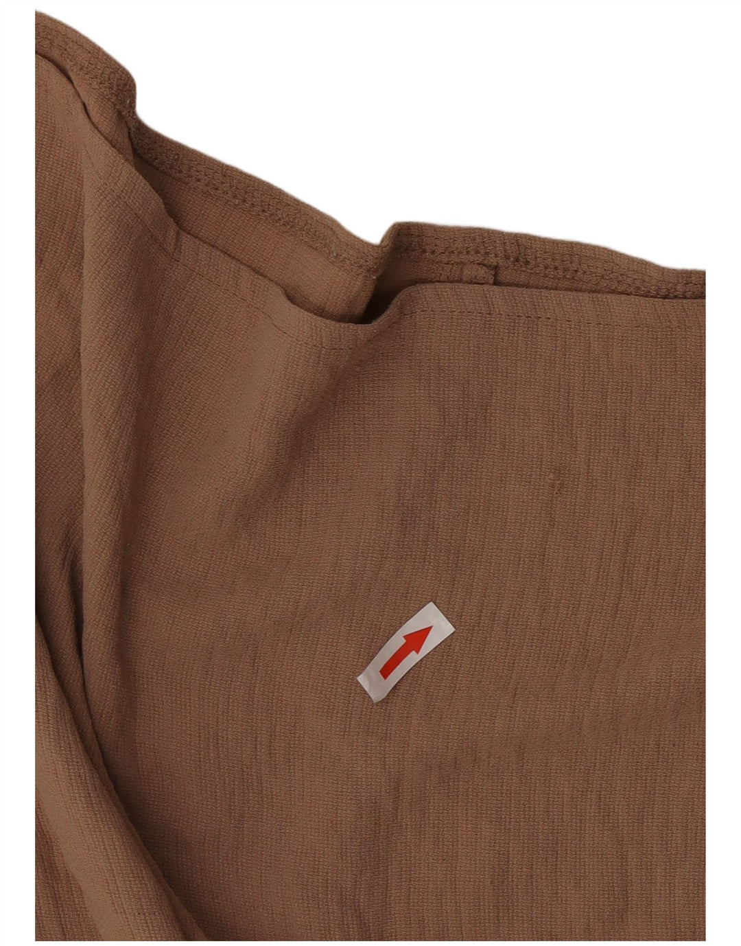 Zara Damen-Blusenoberteil mit 1/2-Ärmeln, Gr. 10, Braun