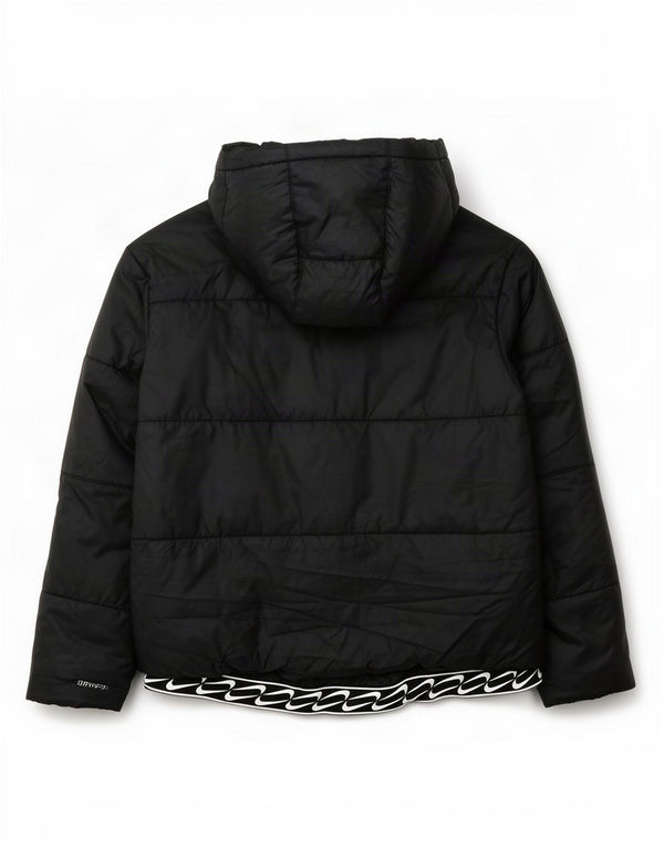 Nike Damen Therma-Fit Graphic Hooded Wattierte Jacke UK 18 XL Schwarz