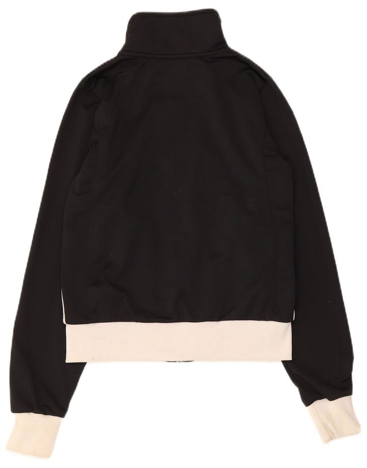 Nike Womens Crop Trainingsanzug Top Jacke UK 8/10 Small Black Colourblock