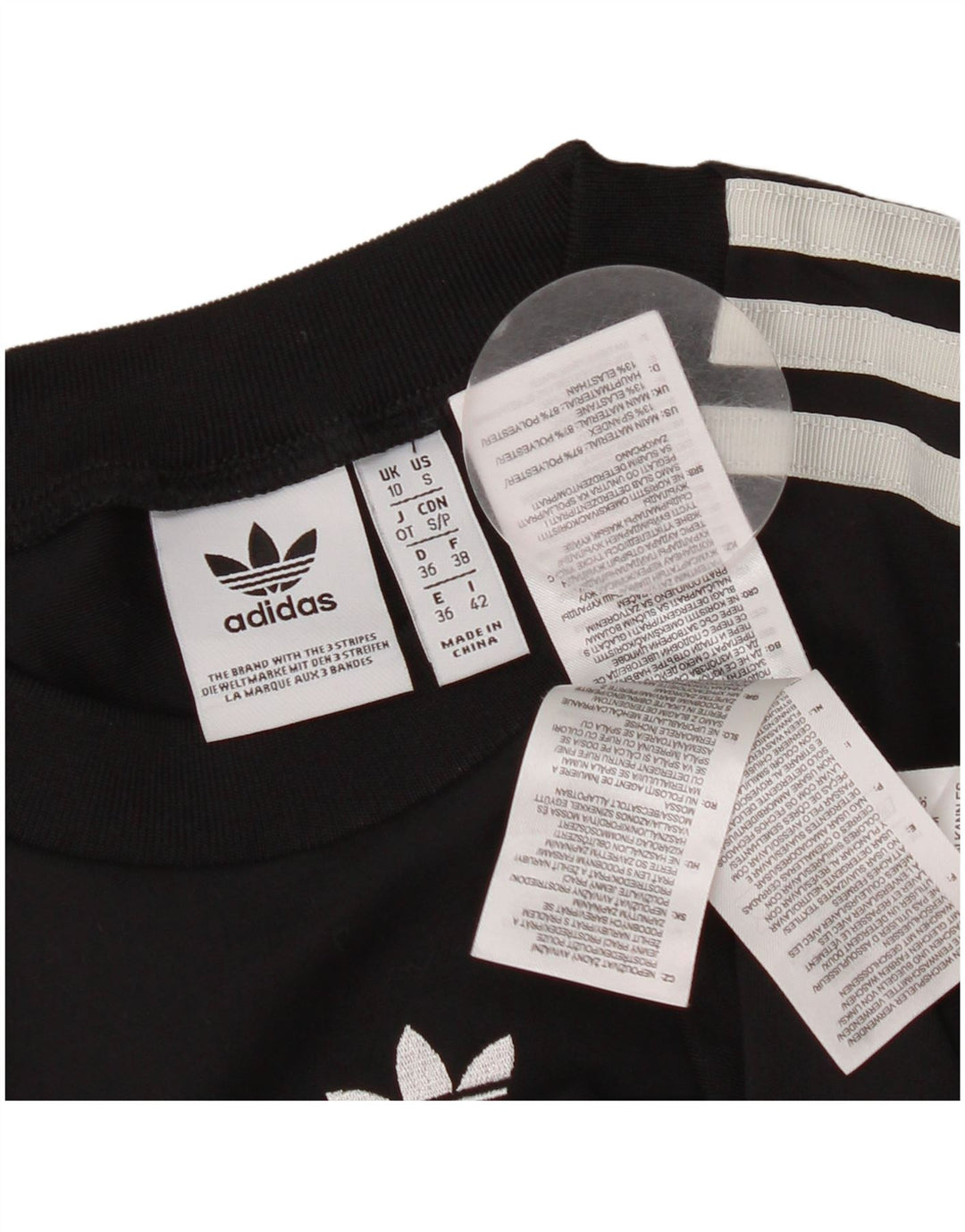 Adidas Damen-Body UK 10 Small Schwarz Polyester