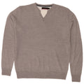 Pierre Cardin Herren-Pullover mit Rundhalsausschnitt, mittelgraues Acryl