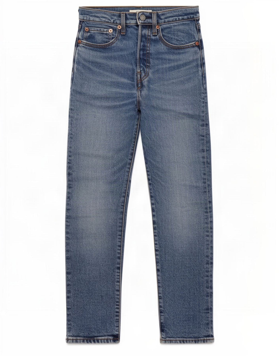 Levi's Damen Wedgie Straight Jeans W25 L27 Blaue Baumwolle