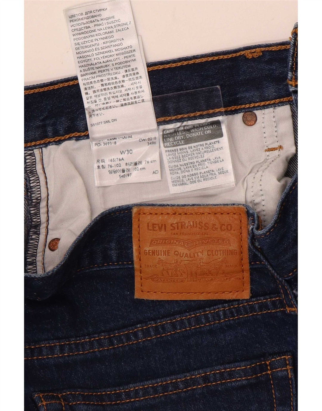 Levi's Damen Wedgie Cropped Jeans W30 L26 Blaue Baumwolle