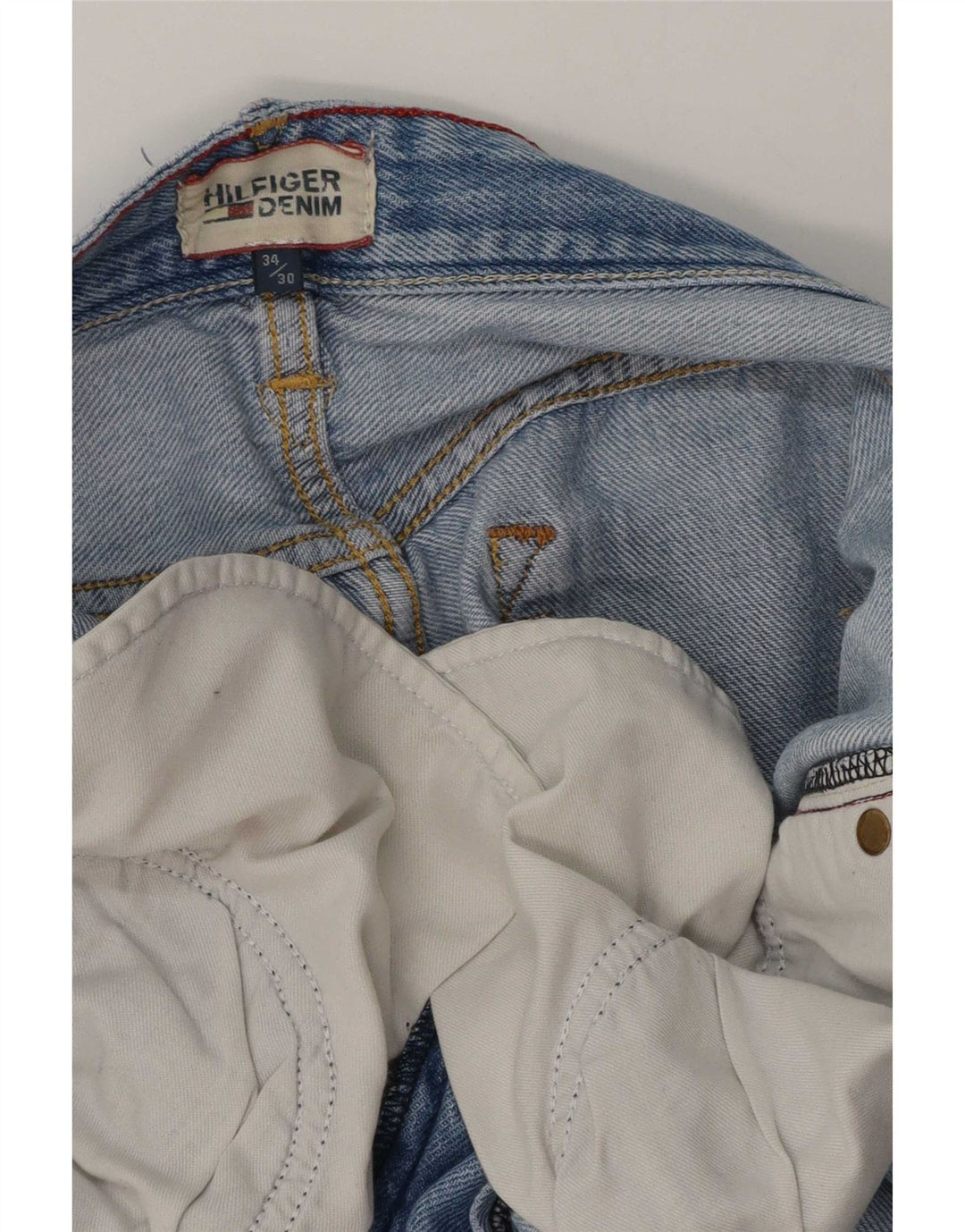 Tommy Hilfiger Herren Straight Jeans W34 L30 Blau