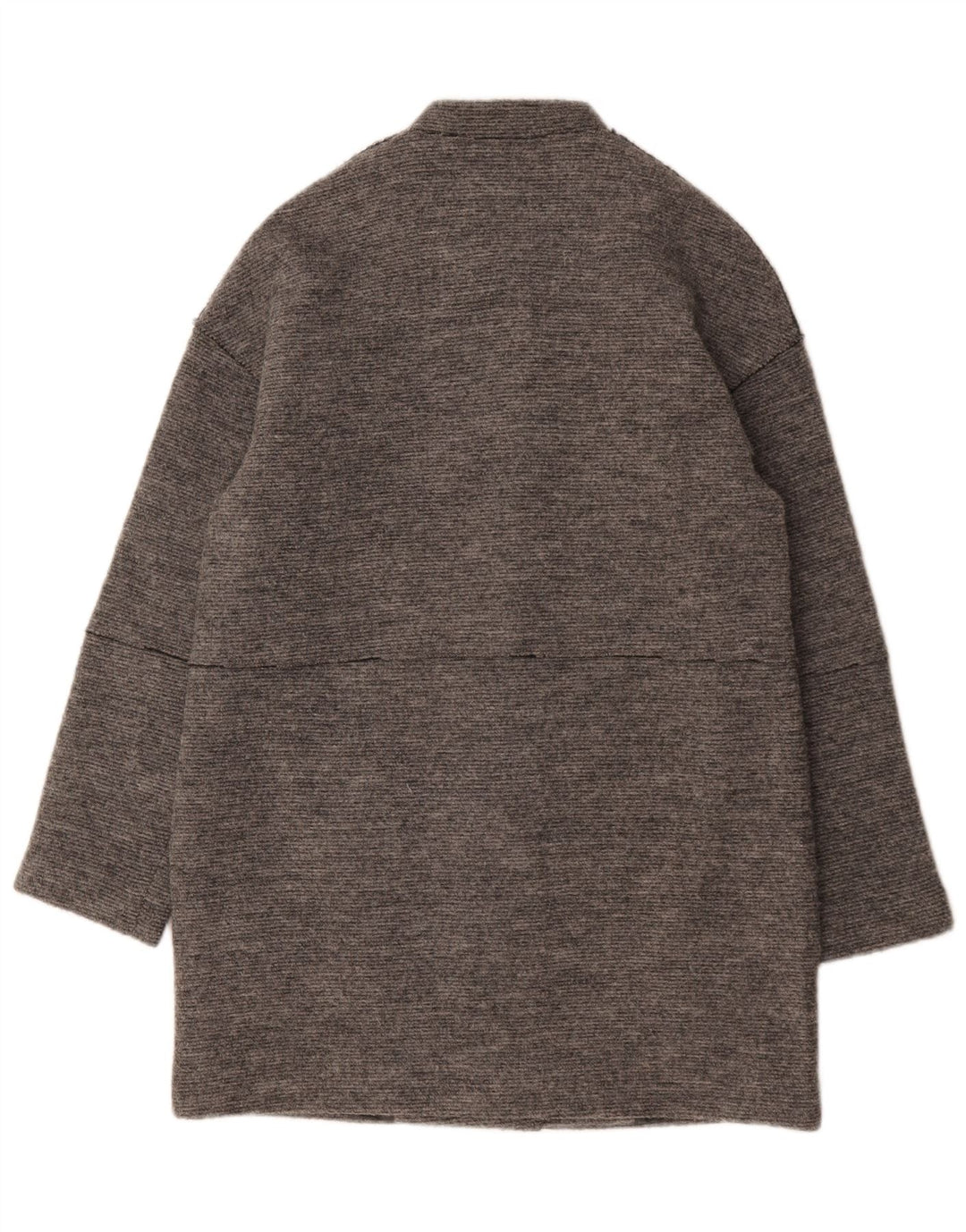 Esprit Damen Mantel UK 12 Mittelgraue Wolle