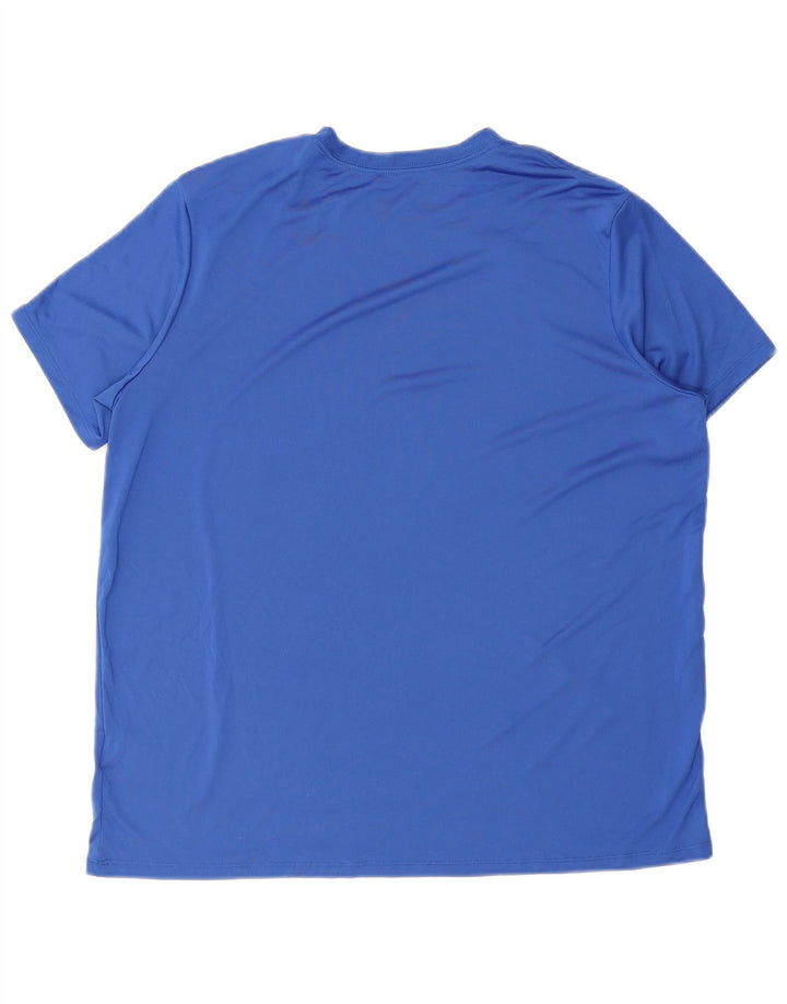Nike Herren Dri Fit T-Shirt Top XL Blau Polyester