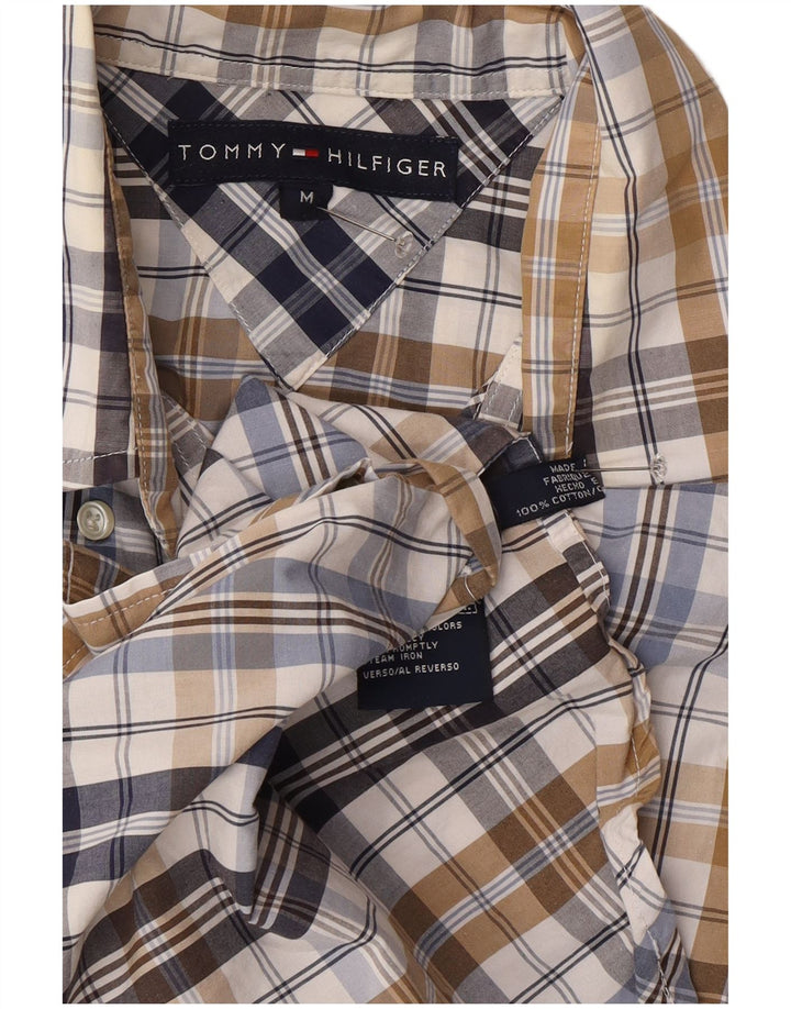 Tommy Hilfiger Herren-Hemd mit normaler Passform, mittelgroß, mehrfarbig, kariert, Baumwolle