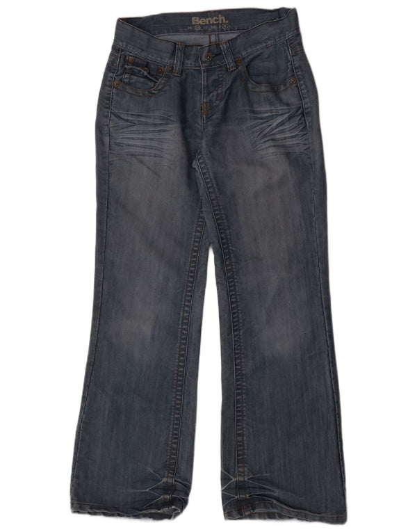 Bench Damen Bootcut Jeans W28 L32 Blaue Baumwolle