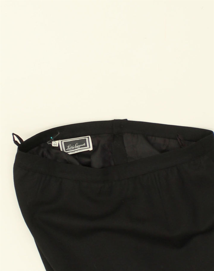 LUISA SPAGNOLI Womens Pencil Skirt IT 44 Medium W28 Black Polyester | Vintage Luisa Spagnoli | Thrift | Second-Hand Luisa Spagnoli | Used Clothing | Messina Hembry 