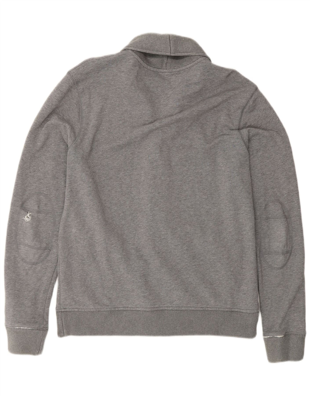Tommy Hilfiger Herren-Cardigan mit Grafik, groß, graue Baumwolle